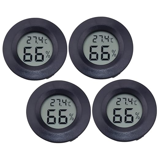 Milisten 8pcs Digital Hygrometer Thermometer Reptile Humidifier for Aquarium Pet Store Portable Temperature Humidity