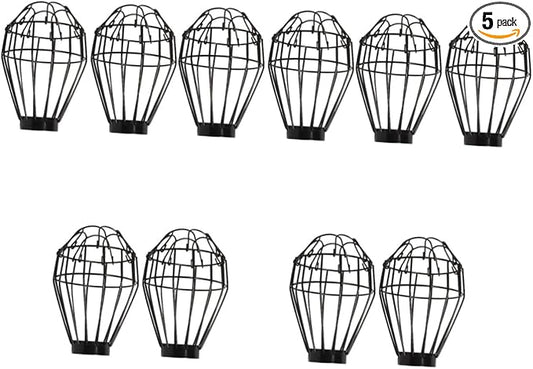 SOLUSTRE 5sets Heat for Reptiles Reptile Heat Night Gecko Lampshade Shade Accessory Cover Metal Cages 2pcs*5