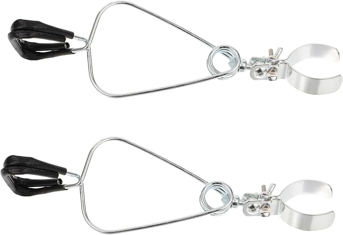 SUPVOX 5sets Reptile Lamp Stand Heat Lamp Holder Dual Reptile Light Fixture Clamp for Easy Install 2pcs*5
