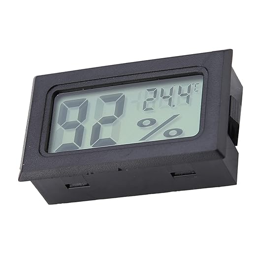 Humidity Meter Thermometer Hygrometer Mini Digital Humidity Monitor Reptile for Greenhouse Office Home