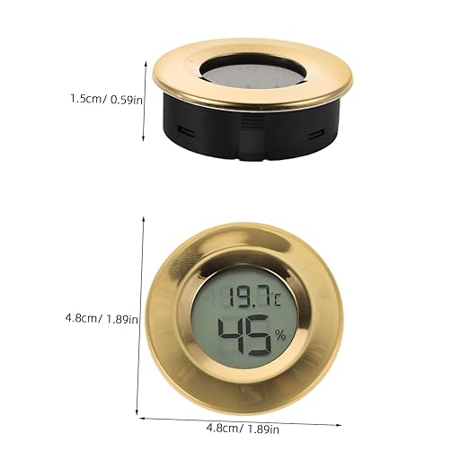 Mini Digital Hygrometer Thermometer with LCD Display for Optimal Humidity Control Homes Bars and Greenhouses Stylish Design for Wine Cabinets and Reptiles