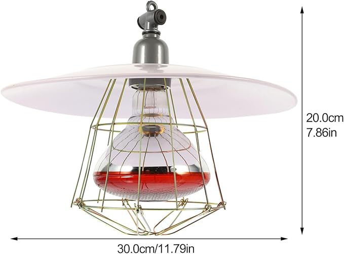 Totority 1pc Livestock Warming Lamp Kit High-Temperature Source for Reptiles and Livestock for Chickens Pigs and More Random Red