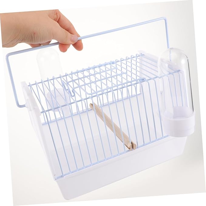 1set Portable Bird Carrier Travel Cage Handle for Pets Lightweight Parrot Transportation Cage for Hiking Travel and Outings