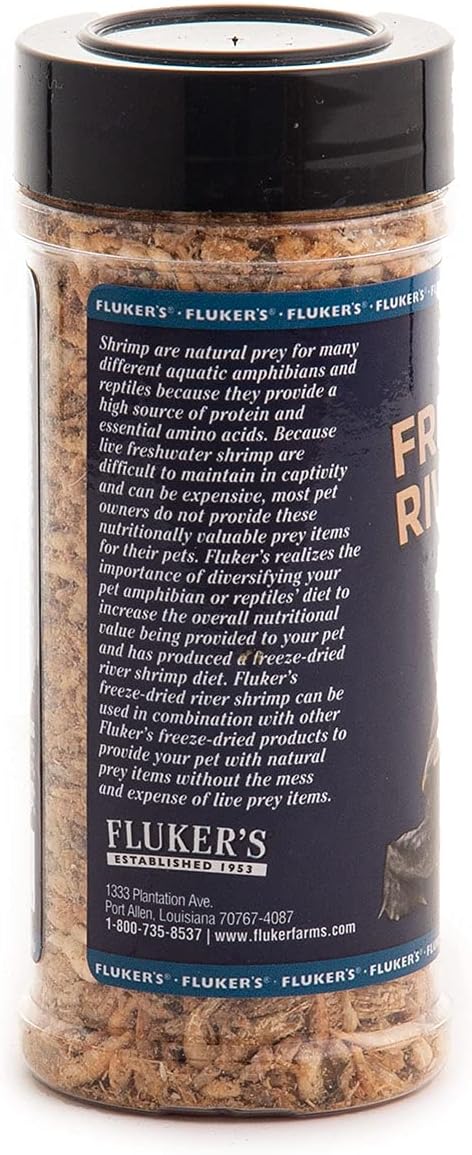 Fluker's Labs Aquatic Turtle Food Bundle (1.5 oz) Freeze Dried River Shrimp (1 oz)