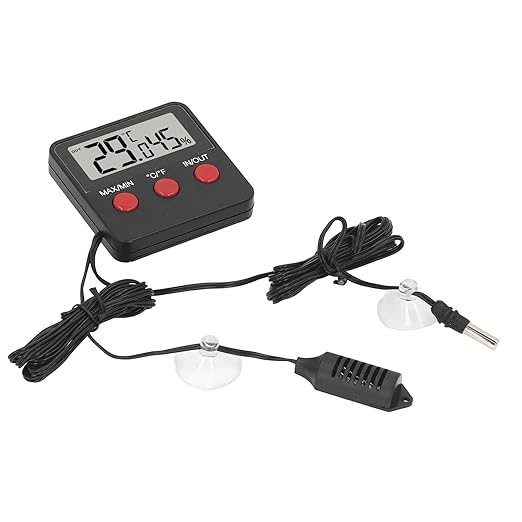 Digital Mini Temperature and Humidity Meter with 2 Probes for Incubator, Reptile, Aquarium - Compact and Lightweight Hygrometer Temperature Monitor