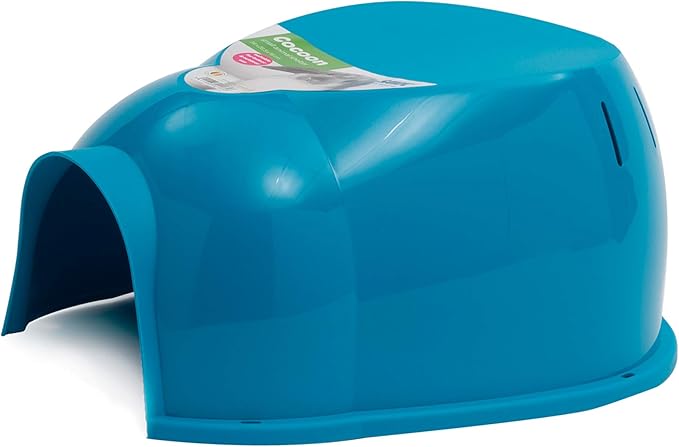 Savic Cocoon Small Animal House for Dwarf Rabbits, Guinea Pigs, Ferrets, Rats and More (Blue)