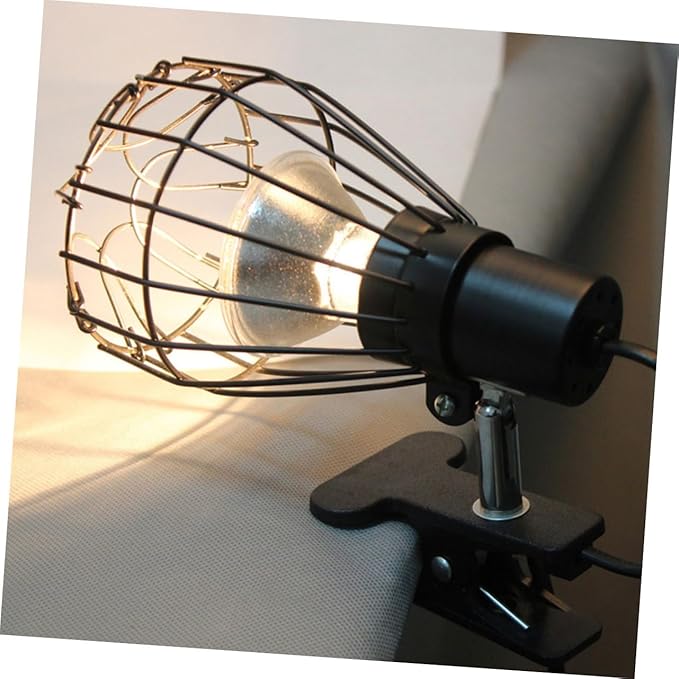 MAGICLULU 2pcs Heated Ceramic Lampshade Reptile Tank Accessory Heat Lamp Cover Safety Mesh Lizard Tank Heater