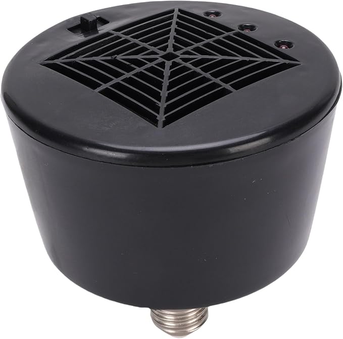 Cuifati Reptile Heating Lamp, Chicken Heating Lamp Easy to Install Energy Saving Versatile Safe for Turtles for Lizards (Black)