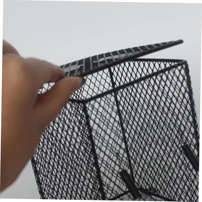Mikikit PET Reptile Scald Lamp Shade Square Heater Guard for Reptiles and Poultry Daytime Light Lampshade Black 12 x 12 Sturdy and Heat Resistant
