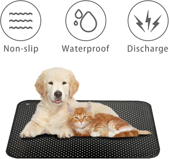 NIULAFR Grounding Mat with 15ft Grounding Cord, Grounding Pad 15.7 x 19.6 Inch, Earth Therapy for Better Sleep