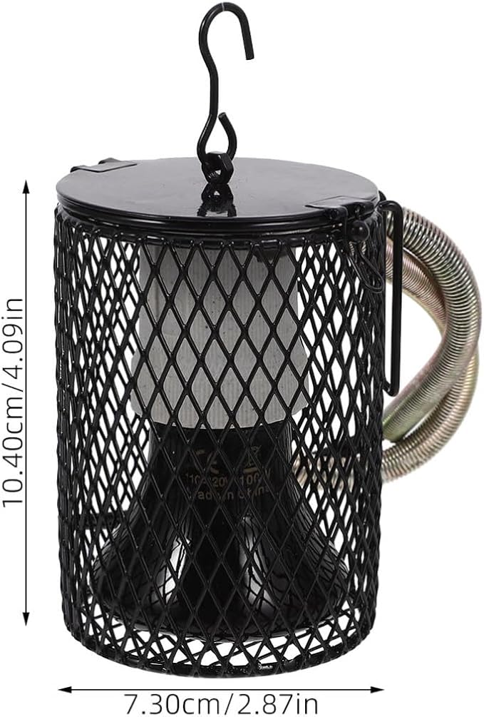 1set Reptile Heating Lamp Holder Lampshade for Heat Preservation Pet Enclosures for Turtles Lizards and Other Reptiles Us