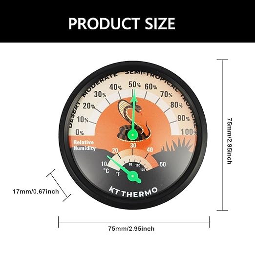 High Precisions Sensors Reptiles Thermo Hygrometer Temperatur for Ensuring Growth in Various Environment Accurate Temperature Monitors