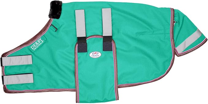 Derby Originals Reflective Safety No Hardware Winter Turnout Blanket for Foals & Mini Horses – 1200D Waterproof Ripstop, 150g Insulation, Triple Layer Breathable 210T Lining, 2 Year Warranty
