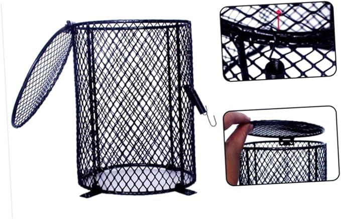 Mikikit Reptile Lampshade Cover Heat Resistant Lampshade for Heater Fluorescent Light Night Light Reptile Supplies