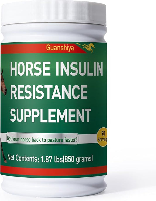 Insulin Resistance Supplement for Horses - Horse Laminitis Treatment-Natural Laminitis Herbal Powder for Sore Feet & Chronic Laminitis, 1.87lb (90-Day Supply)