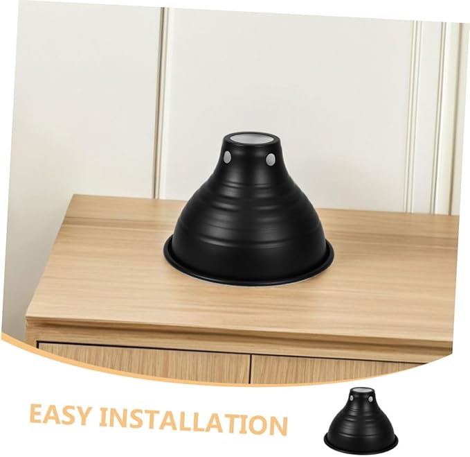 TEHAUX 3Pcs Heat Lamp Shade for Reptiles Insulation Lampshade Reflective Design for Improved Lighting Various Reptile Cages Easy Installation for Pet Stores and Homes