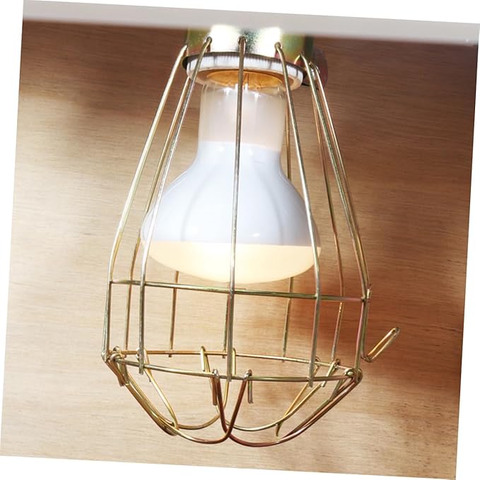 Vintage Iron Reptile Pet Heat Lamp Cover Turtle Lampshade -Scald Protection for 8cm Bulbs