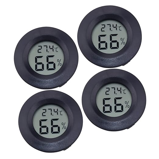 Milisten 8pcs Digital Hygrometer Thermometer Reptile Humidifier for Aquarium Pet Store Portable Temperature Humidity