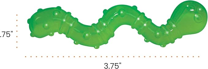 Catstages OrkaKat Wiggle Worm Dental Cat Chew Toy with Catnip, 3.8" - Image 9