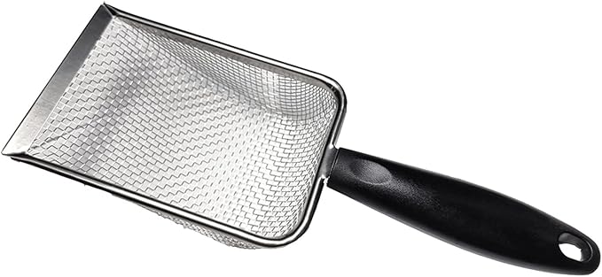 Reptiles Sand Scooper Stainless Steel Fine Mesh Terrarium Substrates Litter Substrates Scoops Scooper
