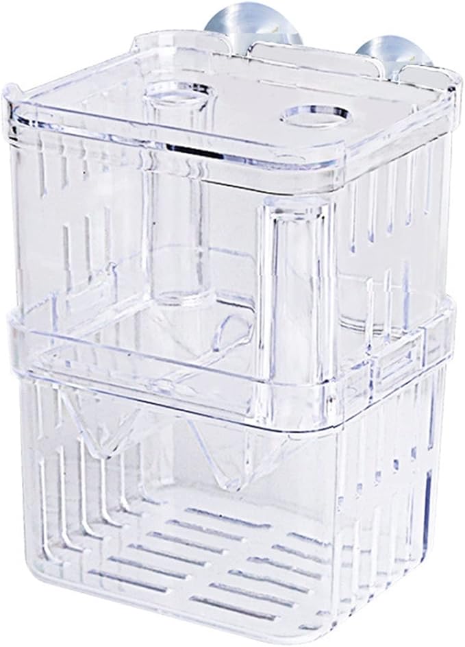 Fish Tabk Double Layer Clear Fish Farming Isolation Aquarium Planting Fish Tank Incubator Fish House Home Ecological Landscape Cool Fish Tank(Small)