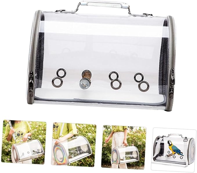 Portable Bird Carrier Bag Capacity Travel Parrot Pouch Guinea Pig Pouch