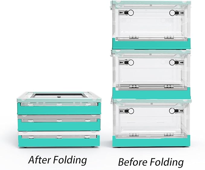 Foldable Reptile Tank, Portable Lizard Cage with Wheels, Reptile Terrarium, Chameleon Cage, Hamster Cage, for Bearded Dragon, Scorpion, Frog, Spider