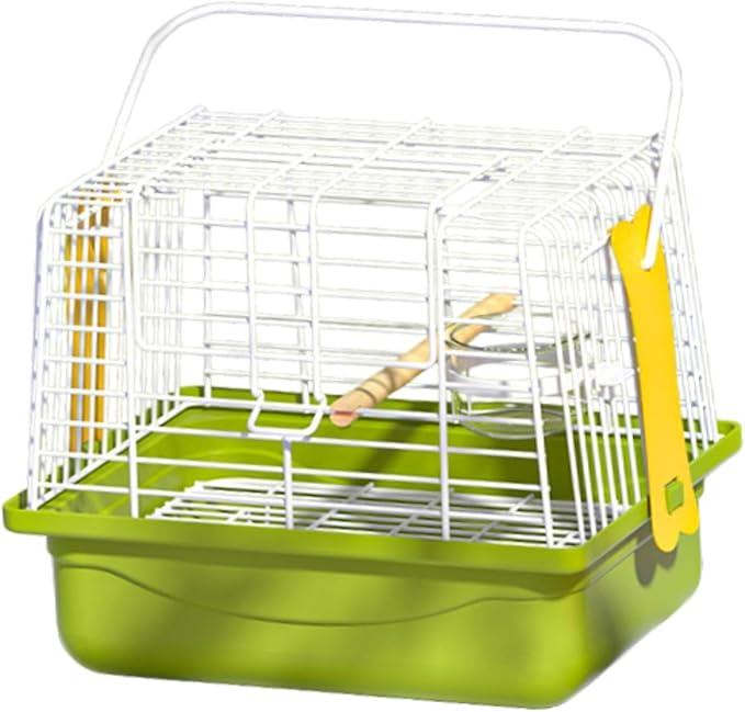 Generic Bird Travel Carrier Cage Cage Carrier Carry Transport Parrot Parakeet Carrier with Stand for Shopping Cockatiel Parakeets, Set of 3