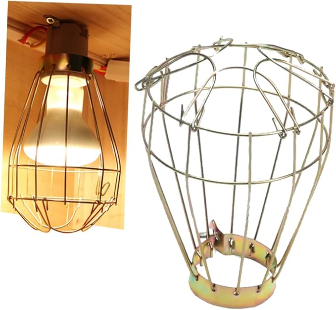 Levemolo 3pcs Heater for Tortoise Habitat Lizard Tank Accessories Reptile Lampshade Cover Easy Install Lampshade Heat Lamp Bulb Safety Mesh