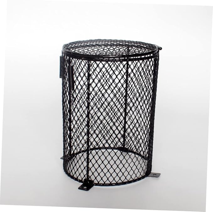 Reptile Heat Lamp Shade Durable Round Protection Cover for Fluorescent Lights Prevents Burns Easy Installation for Turtles Lizards and Snakes