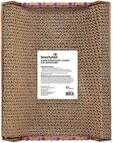 SmartyKat Super Scratcher Chaise Corrugated Cat Scratcher, Catnip Infusion Technology - Brown, One Size - Image 4