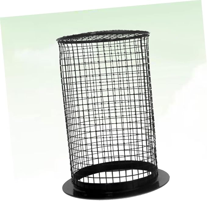 Amosfun Round -Scald Lamp Cover for Reptile Heating Light Black Reptile Lampshade Protects Against Burns Easy to Install Suitable for Terrariums