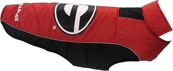 Pets First Collegiate Georgia Bulldogs Puffer Vest for Dogs & Cats. Size Large. Warm, Cozy, and Waterproof Dog Coat, for Small and Large Dogs/Cats.