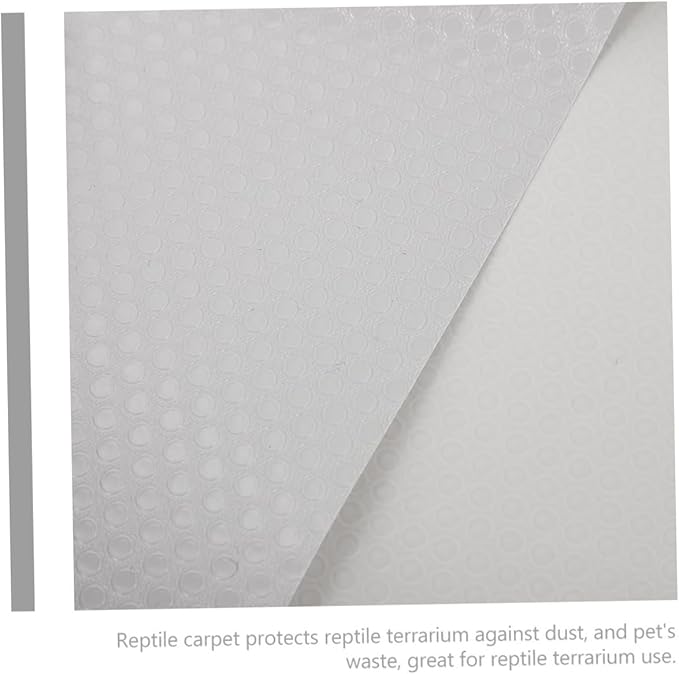 EVA Reptile Carpet Substrate Mat with Smooth Surface for Bearded Dragon Leopard Gecko Tortoise Tank Bedding Terrarium Liner Easy Clean Reptile Cage Accessory Gray