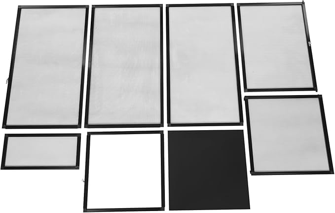 Reptile Tall Glass Terrarium, 31" x 17" x 17" Small Rainforest Habitat Reptile Terrariums Tank for Geckos, Snakes, Lizards, Chameleons, Serpents, Superior Ventilation, Easy Feeding