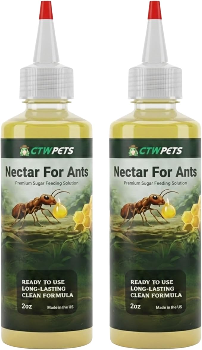 CTWPets Golden Nectar Ant Food – Premium Ready-to-Use Liquid Formula Formicarium Ant Liquid Food (4oz)