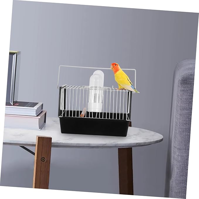 BESPORTBLE 1pc Portable Handheld Bird Cage for Parrots Cockatiels Travel Carrier Simple Handle Lightweight Design for Outdoor Use for Bird Transport and Outings