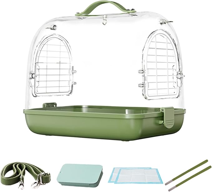 Bird Carrier - Parrot Backpack | Bird Travel Cage | Removable Breathable Bird Carrier Bag Travel Accessories Pocket for Loving Leaf Conure in Parking