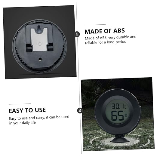 3 Pcs Reptiles Mini Monitor Indoor for Home Digital Temperature Monitor Humidity Reptile Gauge Digitathermometer Digital Humidity Meter LCD Humidity Monitor/2228