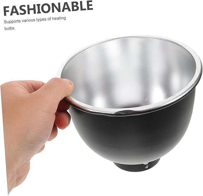 Reflective Heat Lamp Cap for Terrarium Durable Metal Cover for Optimal Heat Distribution and Versatile Bulb Compatibility