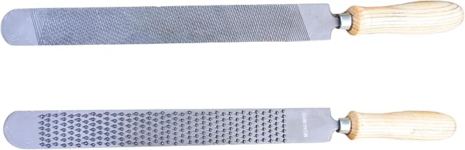 RESISTANCE 15" Farrier Horse Hoof Rasp Professional Trimming File Double Sided - Silver Color