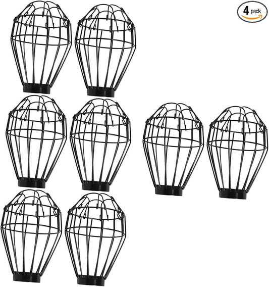 SOLUSTRE 8pcs Reptile Heat Lamp Cover -Scald Insulation Shade for Reptile Tanks Easy to Install Mesh Design for Improved Air Circulation and Safety