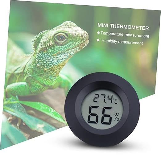 Outanaya 7Pcs Mini Digital Humidity Gauge Monitor for Reptile Terrarium and Greenhouse Accurate and Humidity Measurement Compact Durable Design