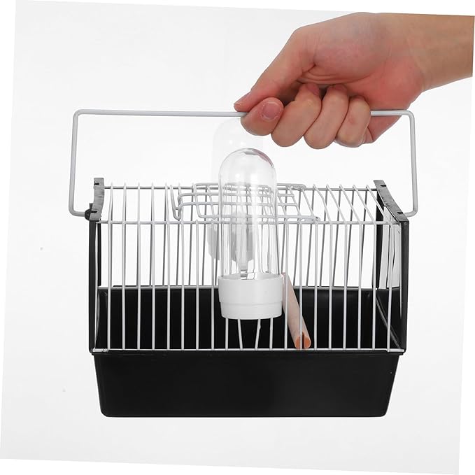 BESPORTBLE 1pc Portable Handheld Bird Cage for Parrots Cockatiels Travel Carrier Simple Handle Lightweight Design for Outdoor Use for Bird Transport and Outings