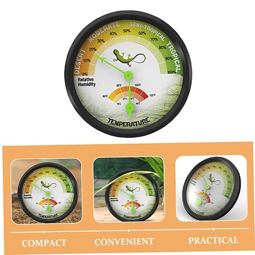 Hemoton Digital Temperature Meters Reusable Thermometer for Home Reptile Thermometers Hygrometer