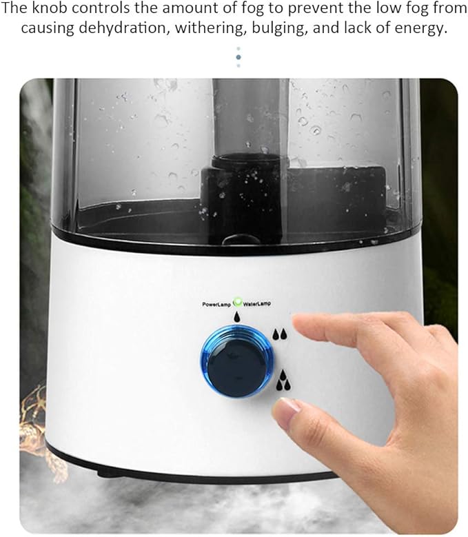GEZICHTA Reptiles Humidifier,Mist Humidifier Humidifier for Pet,4L Large Capacity Humidifier Machine Fogger Humidifier for Amphibians Reptile Lizard Tortoise with Telescopic Hose