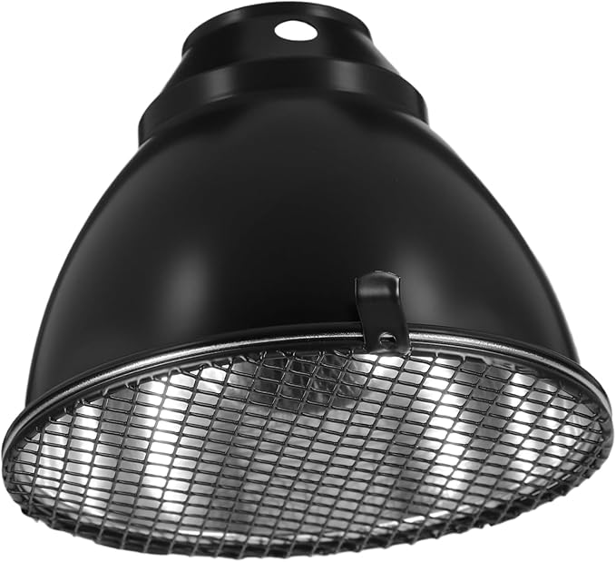 1Set Aluminum Reptile Dome Light Shade Scald Lamp Cover for Heating Insulation Protection for Lizard Snake Turtle Fast Heating Design