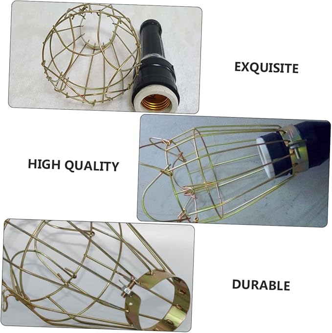 ORFOFE 3pcs Reptile Heating Lamp Cover Scald Mesh Net Heat Lamp Protector Cage for Rabbits Turtles Hamsters
