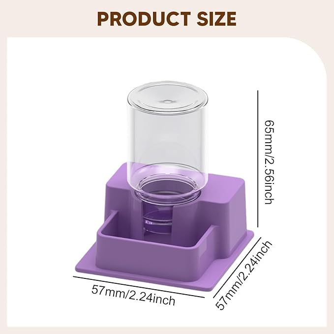Automatic Reptile Water Dispenser, Aquarium Tank and Accessories for, Purple