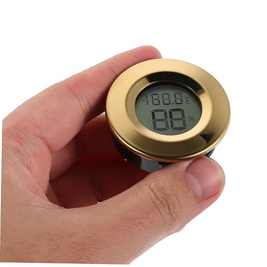 Mini Digital Hygrometer Thermometer for Reptile Enclosures and Wine Storage LCD Display Humidity Accurate Temperature Gauge for Home Bars Restaurants